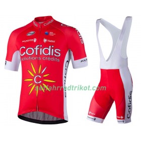 Fahrradbekleidung Radtrikot Kurzarm + Trägershorts 2018 Cofidis Pro Team N001 